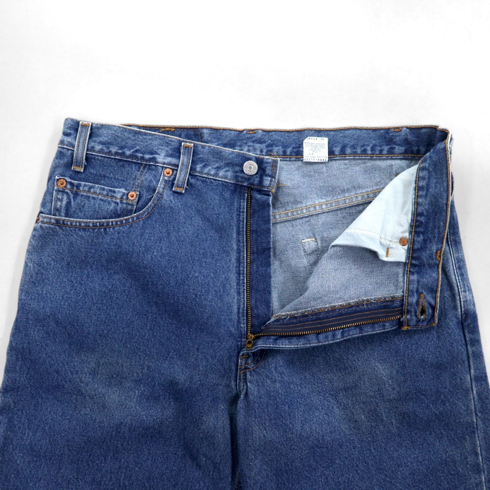 Levi's anni 2000, USA, 550 Baggy Relaxed Fit Tapered Jeans, taglia L, colore indaco, 00550-4891