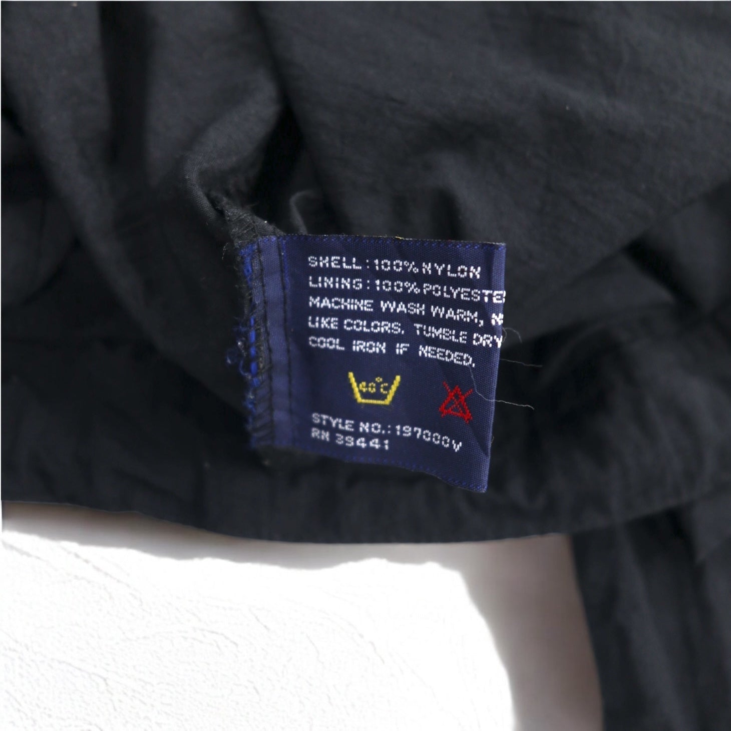 PACIFIC TRAIL (LONDON FOG) Shell Parka Anni '90 Taglia L Nero Nylon Coulisse Prodotto in Sri Lanka