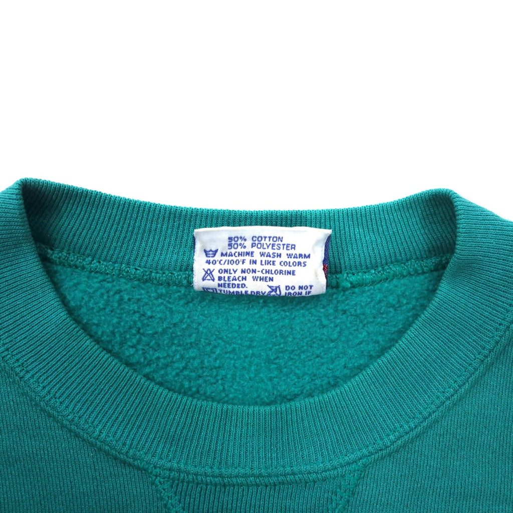 Hanes USA 90s CLASSICS Felpa Stampa College XL Verde Cotone UNIVERSITY OF AUSTRALIA Logo ad arco