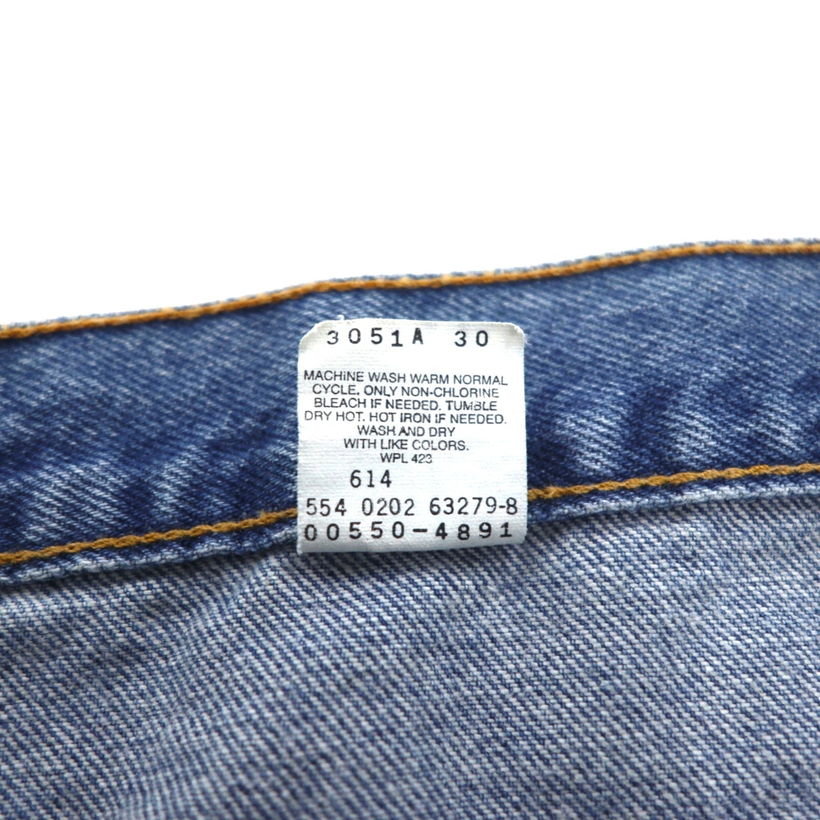 Levi's anni 2000, USA, 550 Baggy Relaxed Fit Tapered Jeans, taglia L, colore indaco, 00550-4891
