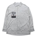 Castelbajac Sport anni '90, camicia in Polynosic, taglia XL, grigio, cotone YOUR GLORY, Made in Japan