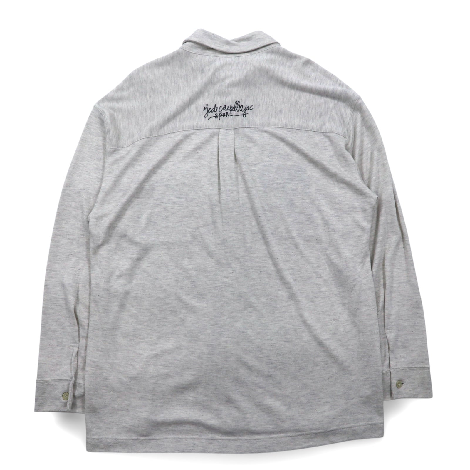 Castelbajac Sport anni '90, camicia in Polynosic, taglia XL, grigio, cotone YOUR GLORY, Made in Japan
