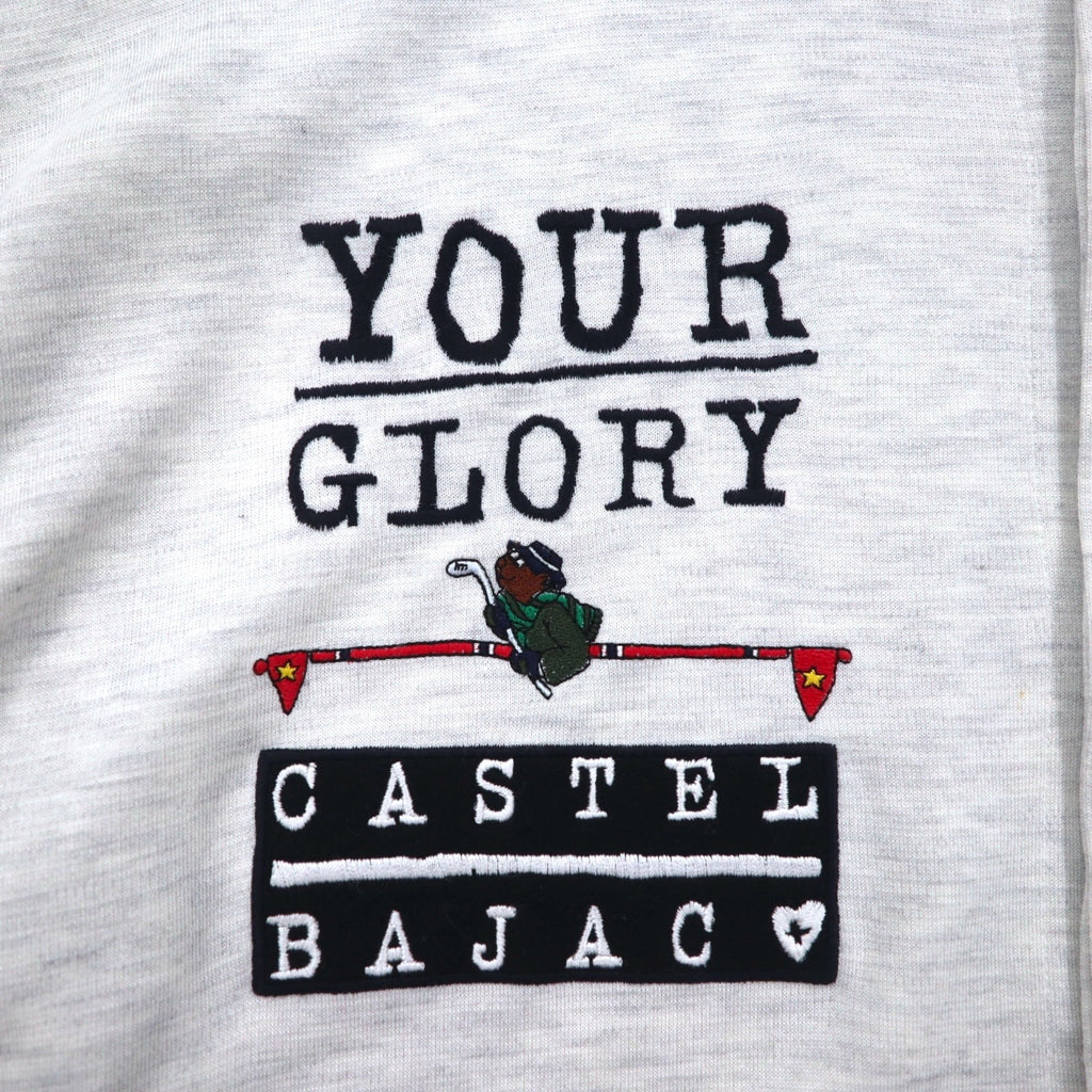Castelbajac Sport anni '90, camicia in Polynosic, taglia XL, grigio, cotone YOUR GLORY, Made in Japan