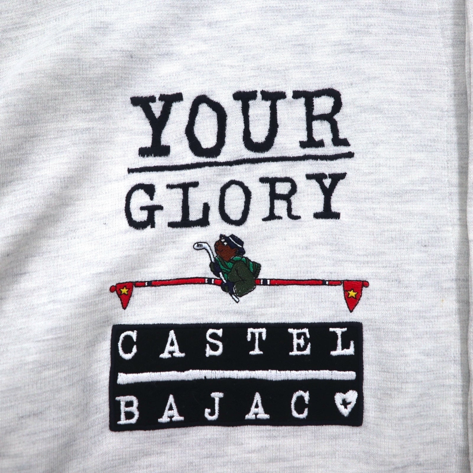 Castelbajac Sport anni '90, camicia in Polynosic, taglia XL, grigio, cotone YOUR GLORY, Made in Japan