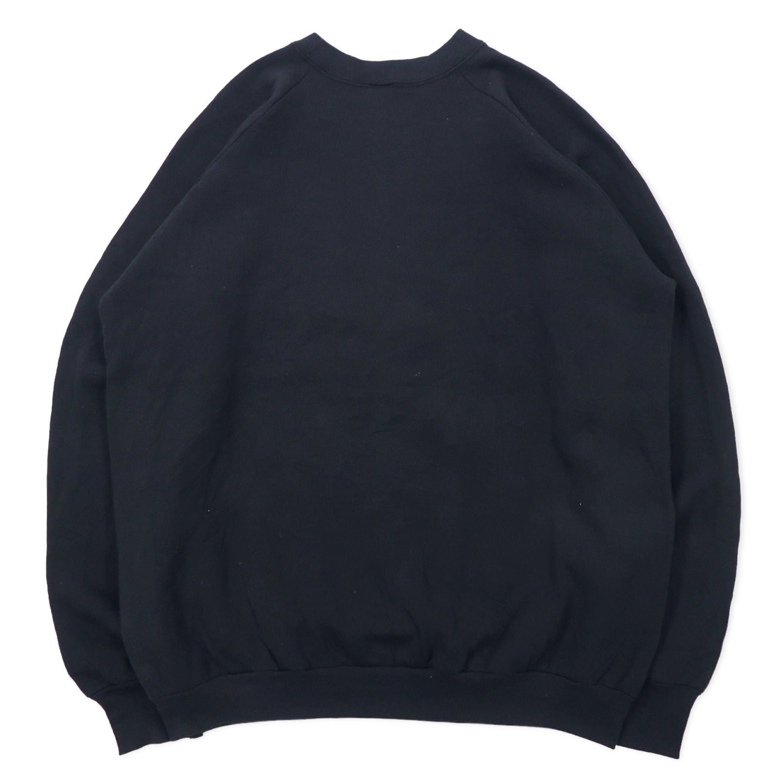 FRUIT OF THE LOOM Prodotto negli USA anni '90 Felpa stampata XL Nera Cotone Interno felpato St. Maarten