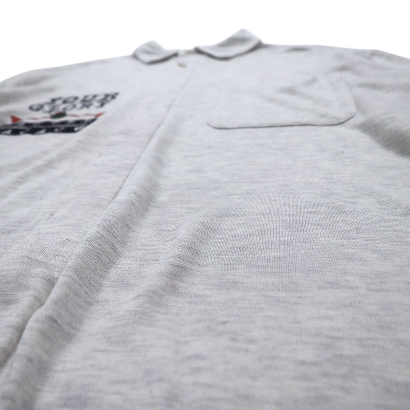 Castelbajac Sport anni '90, camicia in Polynosic, taglia XL, grigio, cotone YOUR GLORY, Made in Japan