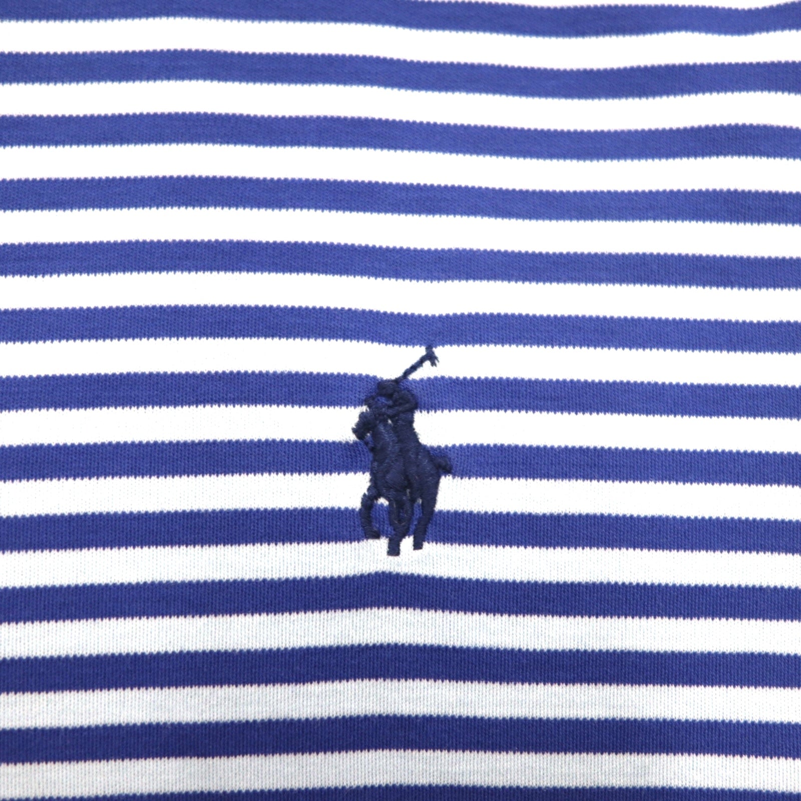 POLO RALPH LAUREN クラシックフィット ボーダー ポロシャツ XL ブルー コットン スモールポニー刺繍