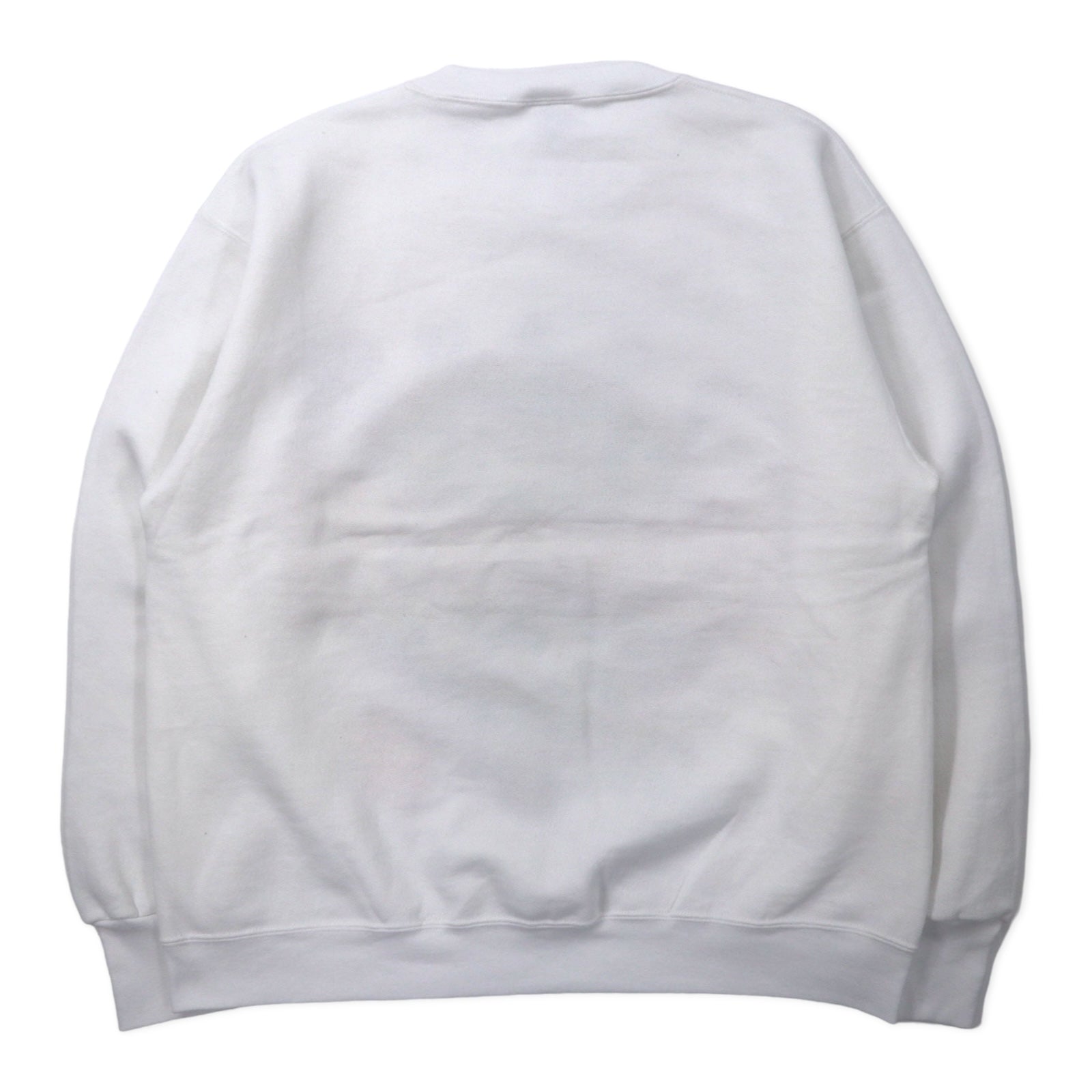 DELTA Made in USA Anni '90 Felpa stampata FIFTY-FIFTY L Bianca Cotone Felpata all'interno MOST VALUABLE DAD