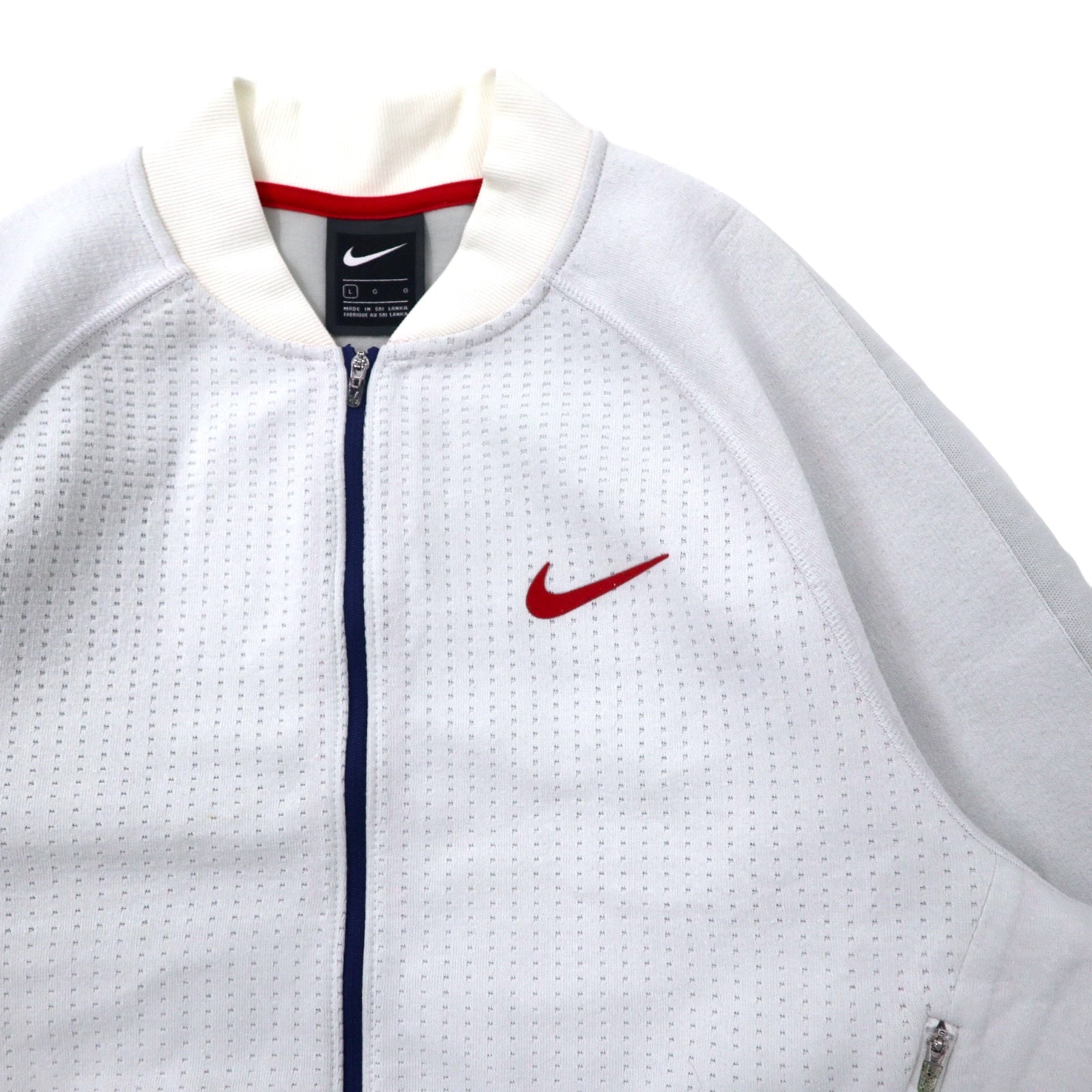 Giacca da tuta NIKE Tuta L Bianca Poliestere Swoosh NSW Tech Fleece Collared Jacket CZ3619-100