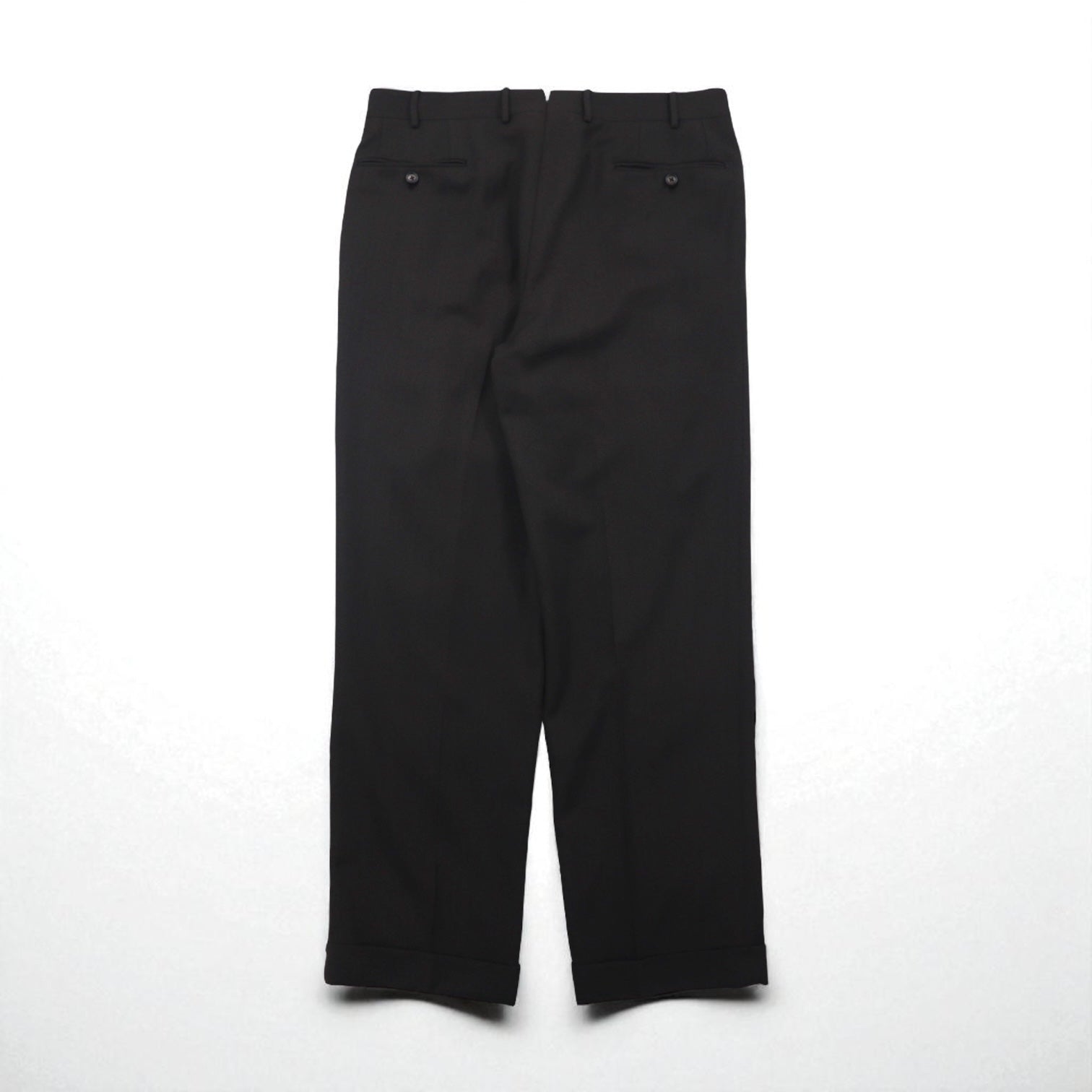 Italy Vintage Trousers CORNELIANI イタリア製 ２タック ワイド スラックス パンツ XL ブラウン ウール