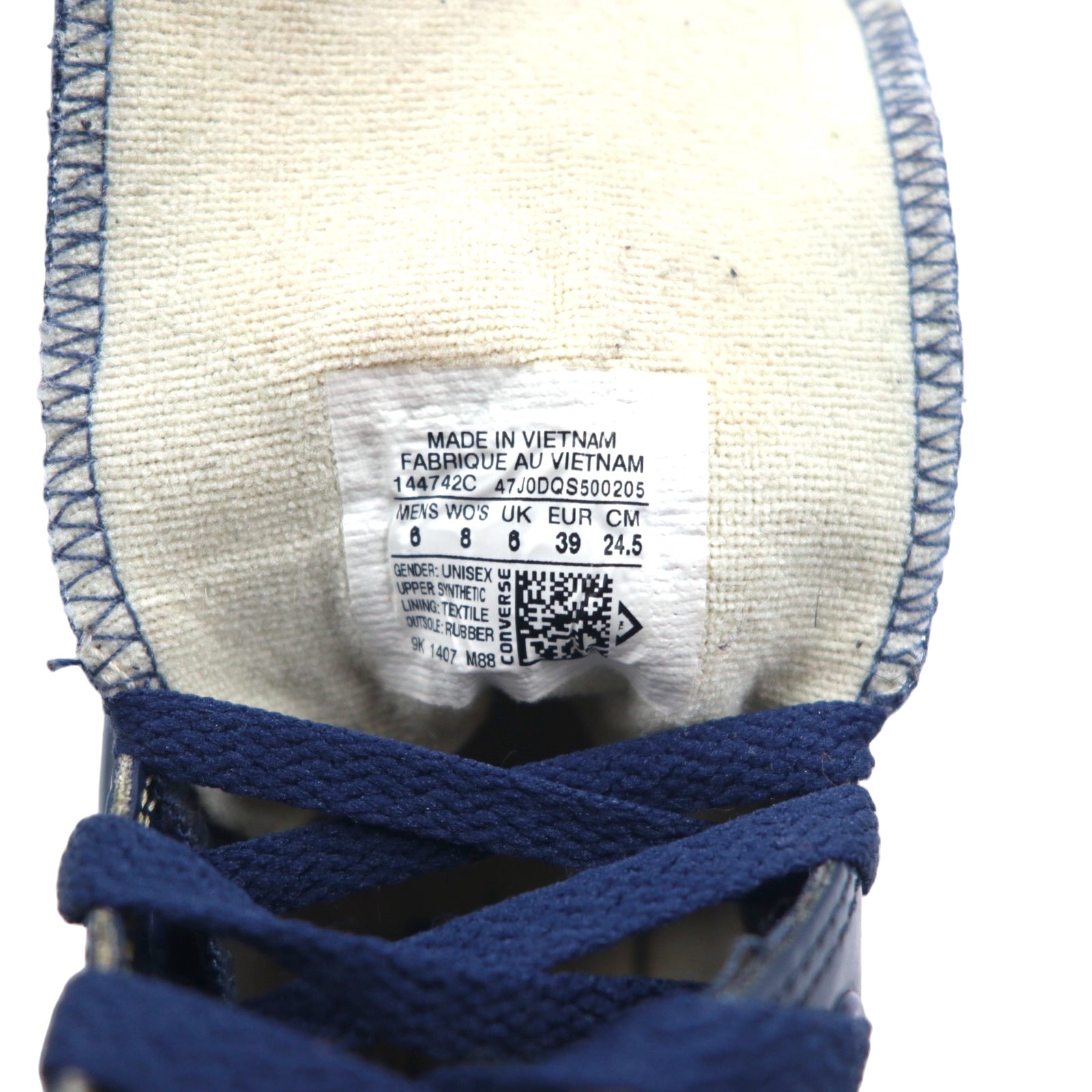 CONVERSE ALL STAR Chuck Taylor All Star Rubber Hi-top Sneakers 24.5cm Navy Chuck Taylor All Star Rubber Hi 144742C