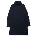 MERRELL タートルネック スウェット ワンピース S ブラック コットン French Terry Dress Cowl Neck Long Sleeve Pockets JWF25772
