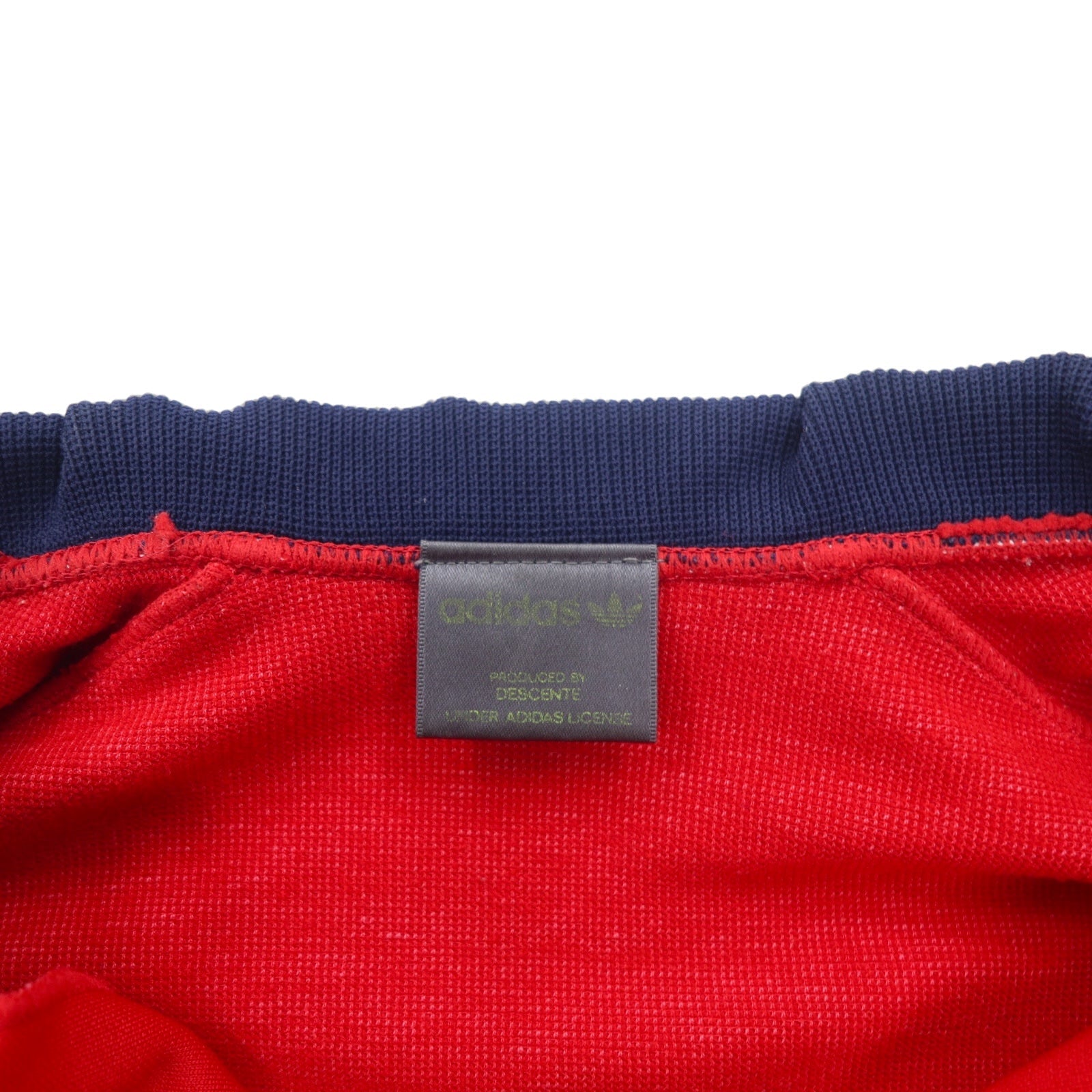 Adidas Descente Anni '80 Tuta sportiva Giacca Tuta XL Rossa Poliestere Logo Trifoglio Ricamato