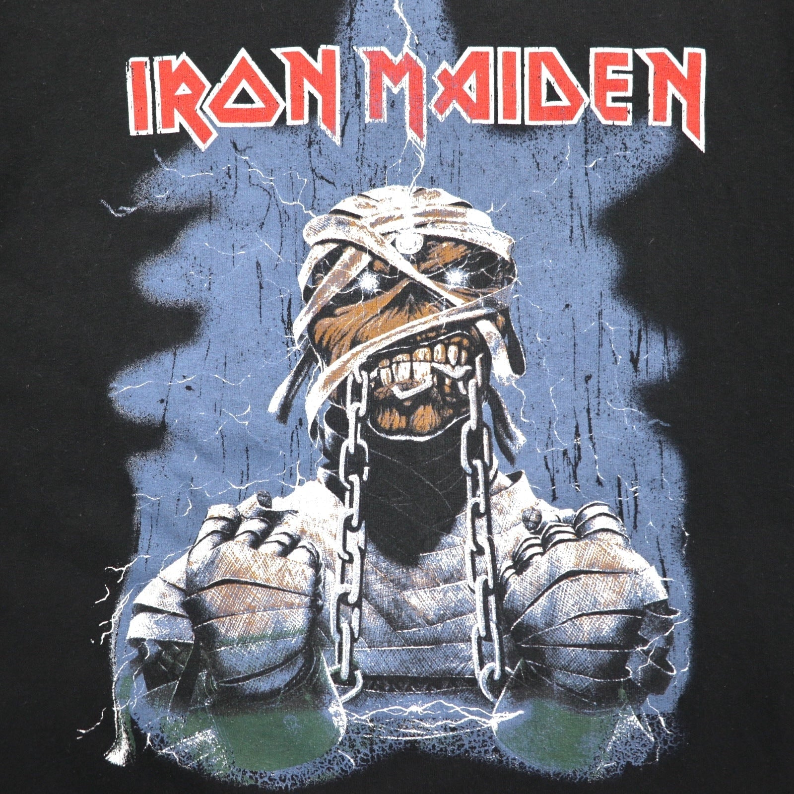 IRON MAIDEN WORLD SLAVERN TOUR 1984-85 T-shirt da rock band, taglia M, nero, stampa fronte-retro, PULL&BEAR, made in Turchia