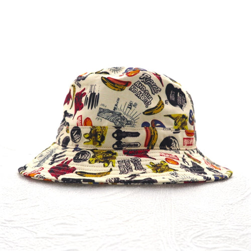 CA4LA × Andy Warhol Andy Warhol Cappello a secchiello TAGLIA UNICA beige fantasia artistica CAW00420 Fatto in Giappone