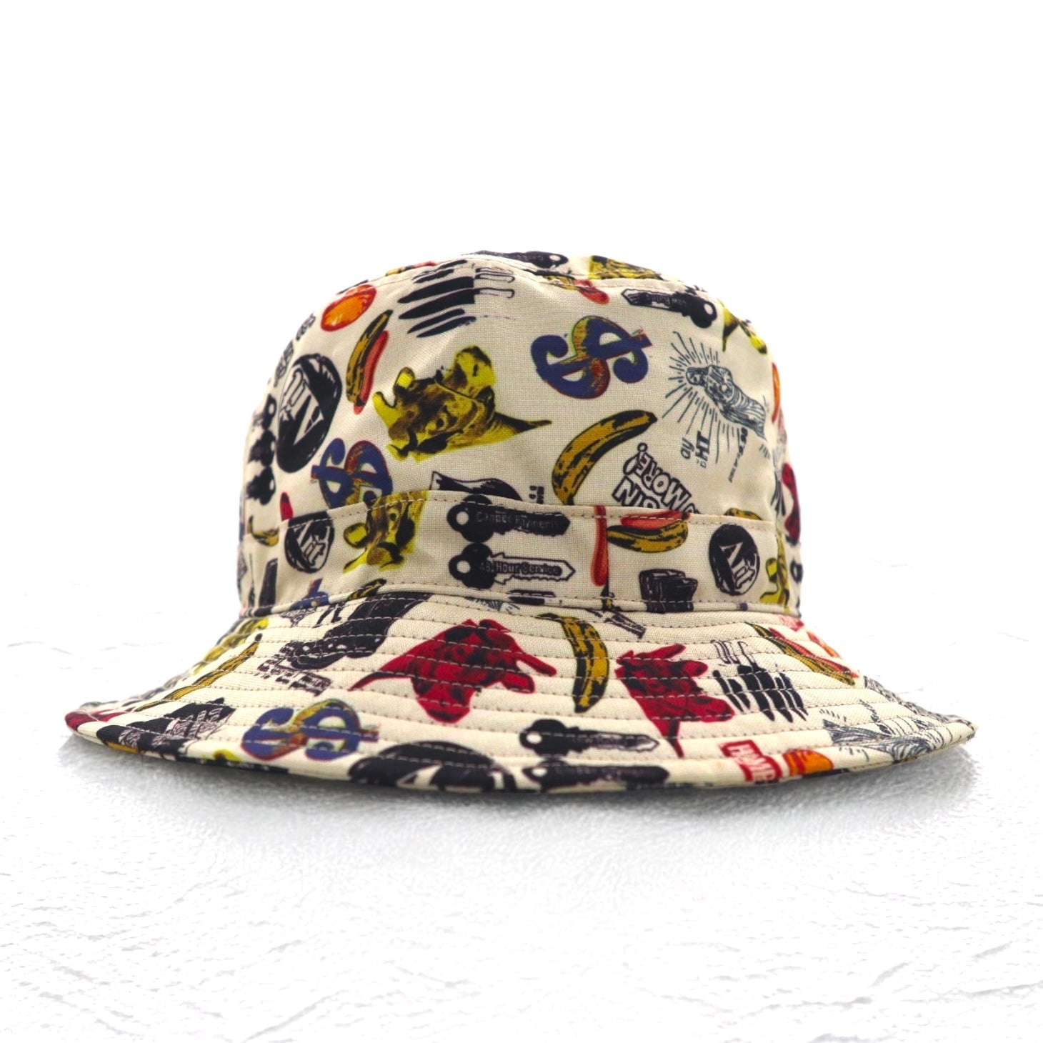 CA4LA × Andy Warhol Andy Warhol Cappello a secchiello TAGLIA UNICA beige fantasia artistica CAW00420 Fatto in Giappone