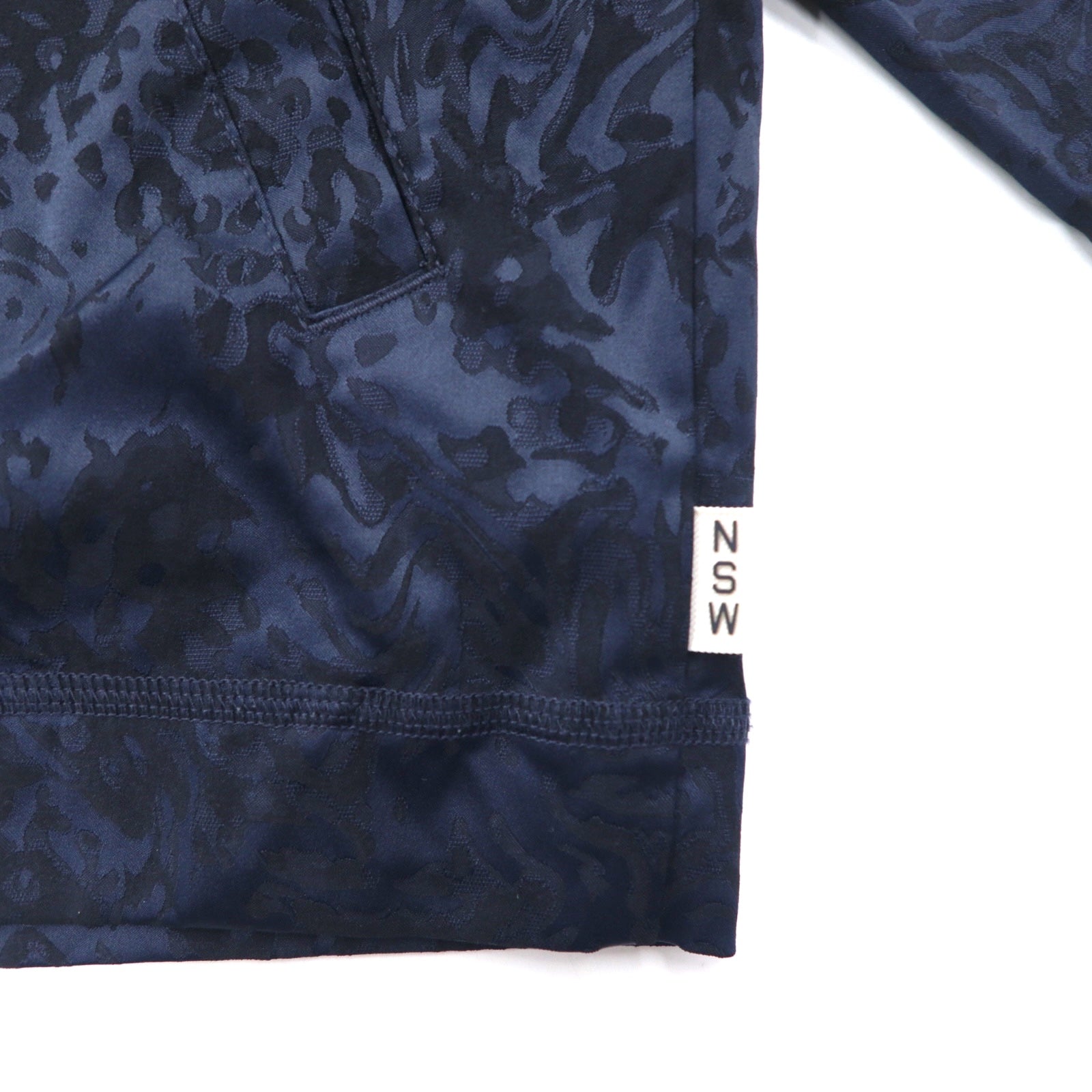 NIKE NSW Tuta Sportiva Giacca Tuta S Blu Navy Fantasia All-over Poliestere Logo Ricamato Jacquard 940250-475