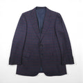 BURBERRY シルク混 テーラードジャケット M チェック PRESTIGE COLLECTION 日本製