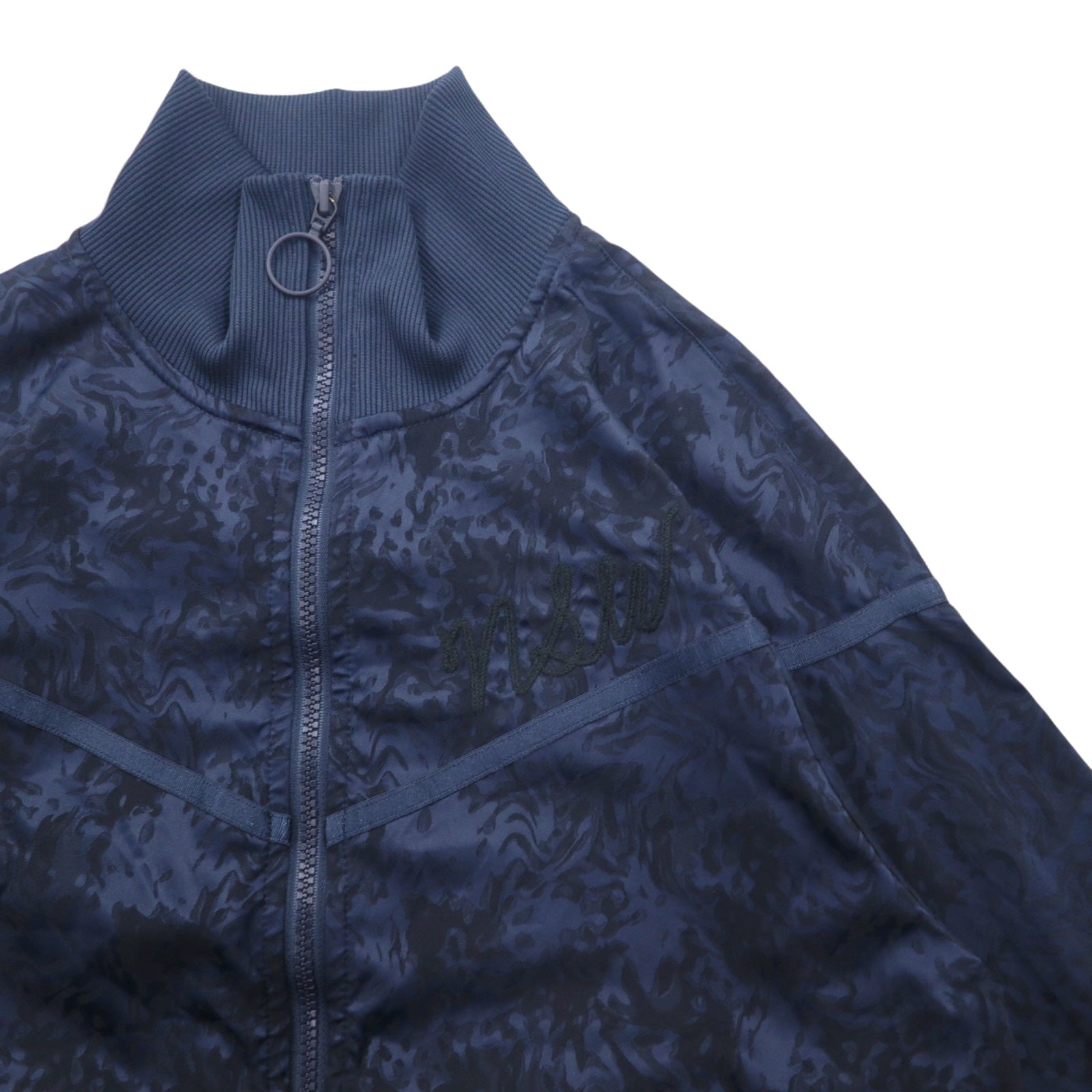 NIKE NSW Tuta Sportiva Giacca Tuta S Blu Navy Fantasia All-over Poliestere Logo Ricamato Jacquard 940250-475