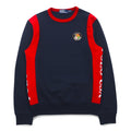 Polo by Ralph Lauren Felpa girocollo XS blu navy rossa cotone con stampa sul retro