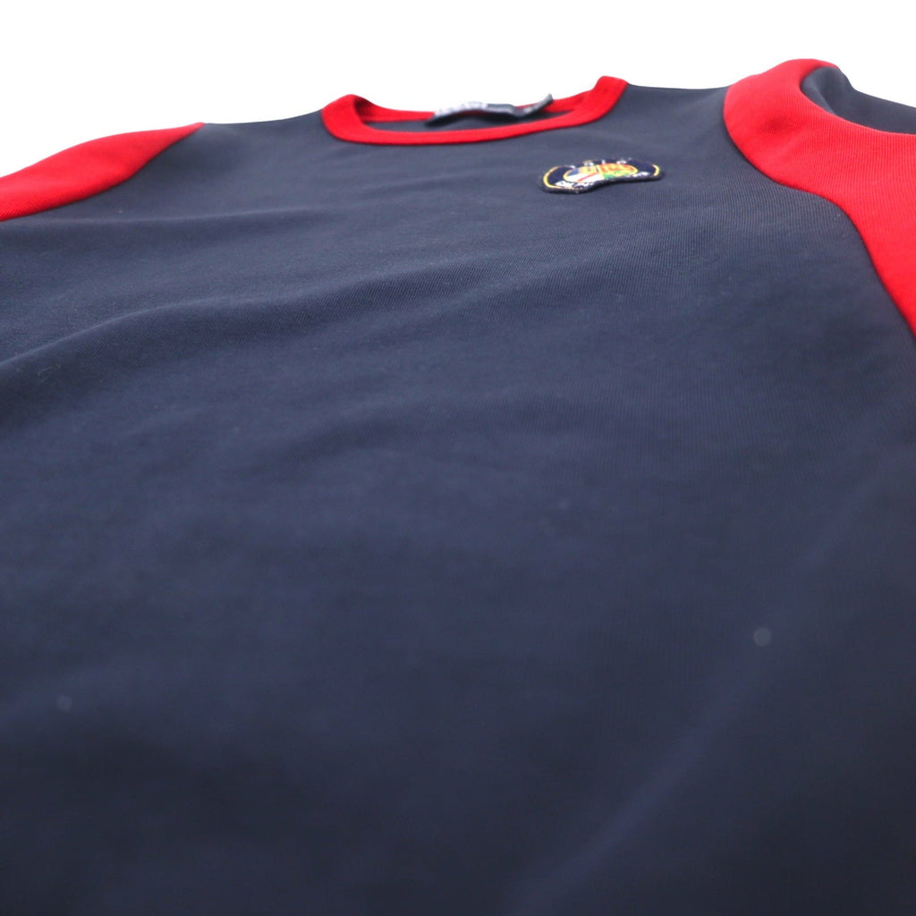 Polo by Ralph Lauren Felpa girocollo XS blu navy rossa cotone con stampa sul retro