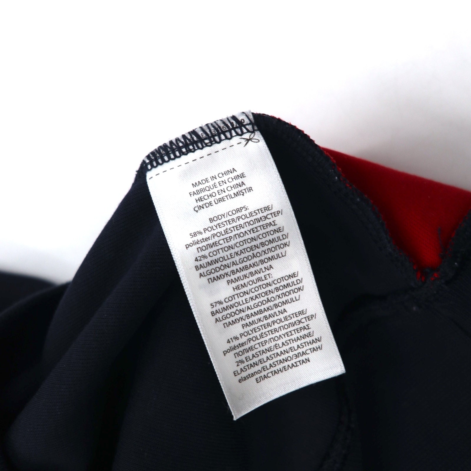 Polo by Ralph Lauren Felpa girocollo XS blu navy rossa cotone con stampa sul retro