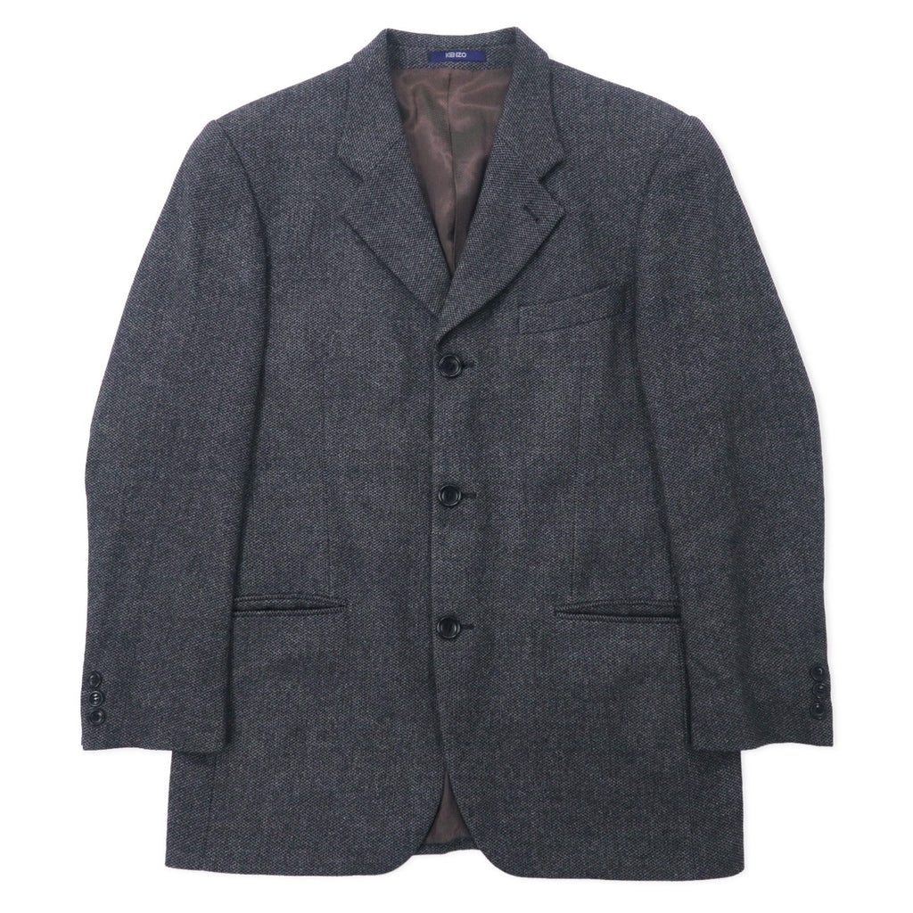 KENZO HOMME オールド カシミヤ 3B テーラードジャケット 50 グレー ウール