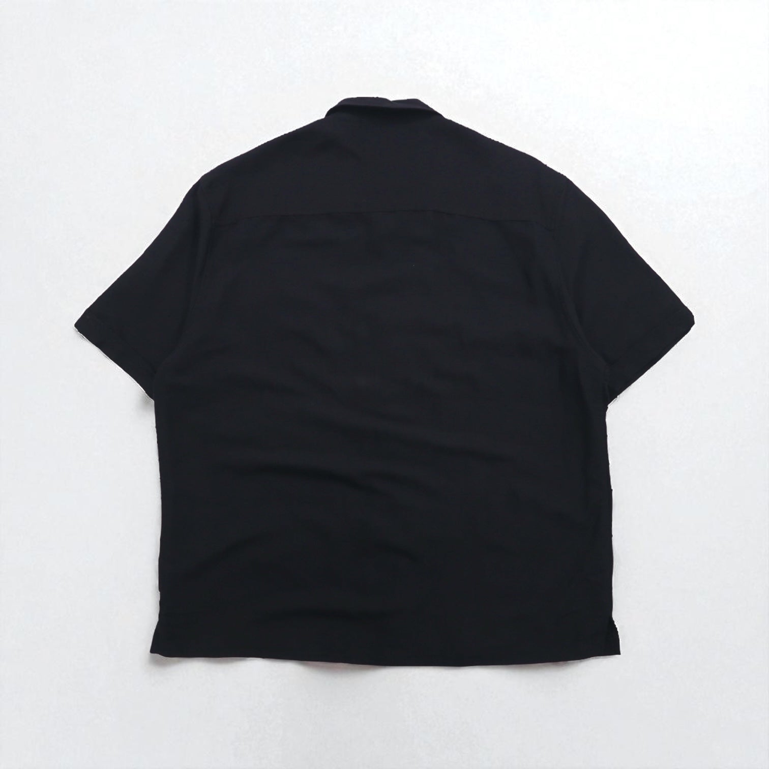 90年代 Cubavera オープンカラー キューバシャツ XL ブラック レーヨン ボックス ラインデザイン 開襟 HERITAGE FIT 刺子 刺繍