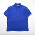 LACOSTE クラシックフィット ポロシャツ L ブルー コットン 鹿の子 F8455