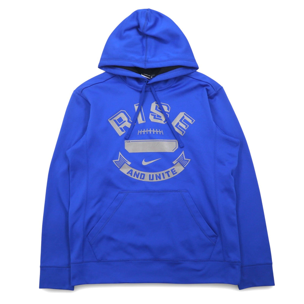 NIKE Therma-FIT Felpa con cappuccio pullover L blu poliestere 607786-494
