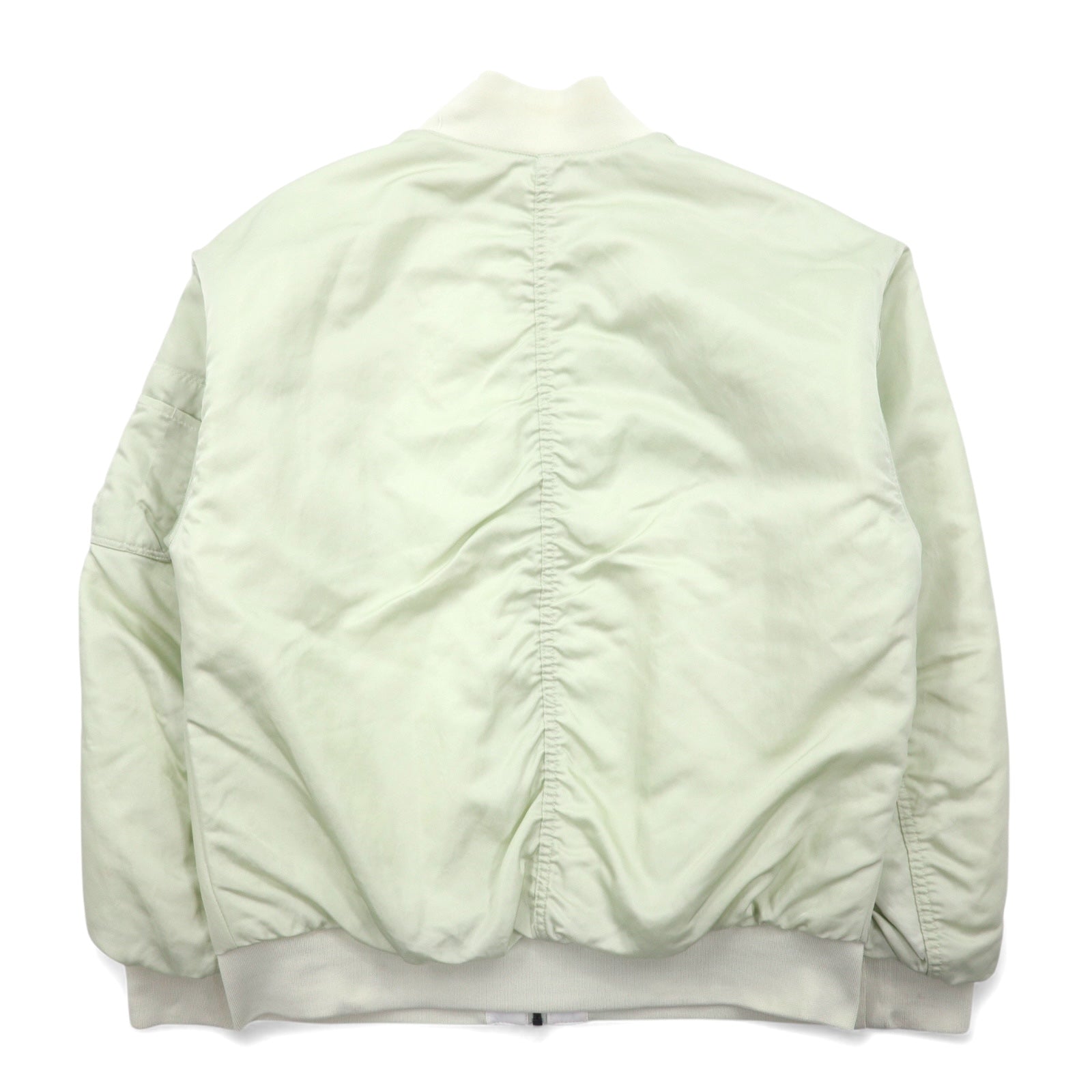 NIKE Sportswear Essential Reversibile MA-1 Giacca Varsity Bomber Giubbotto Aviatore XS Bianco Verde Nylon Trapuntato FN3168-020