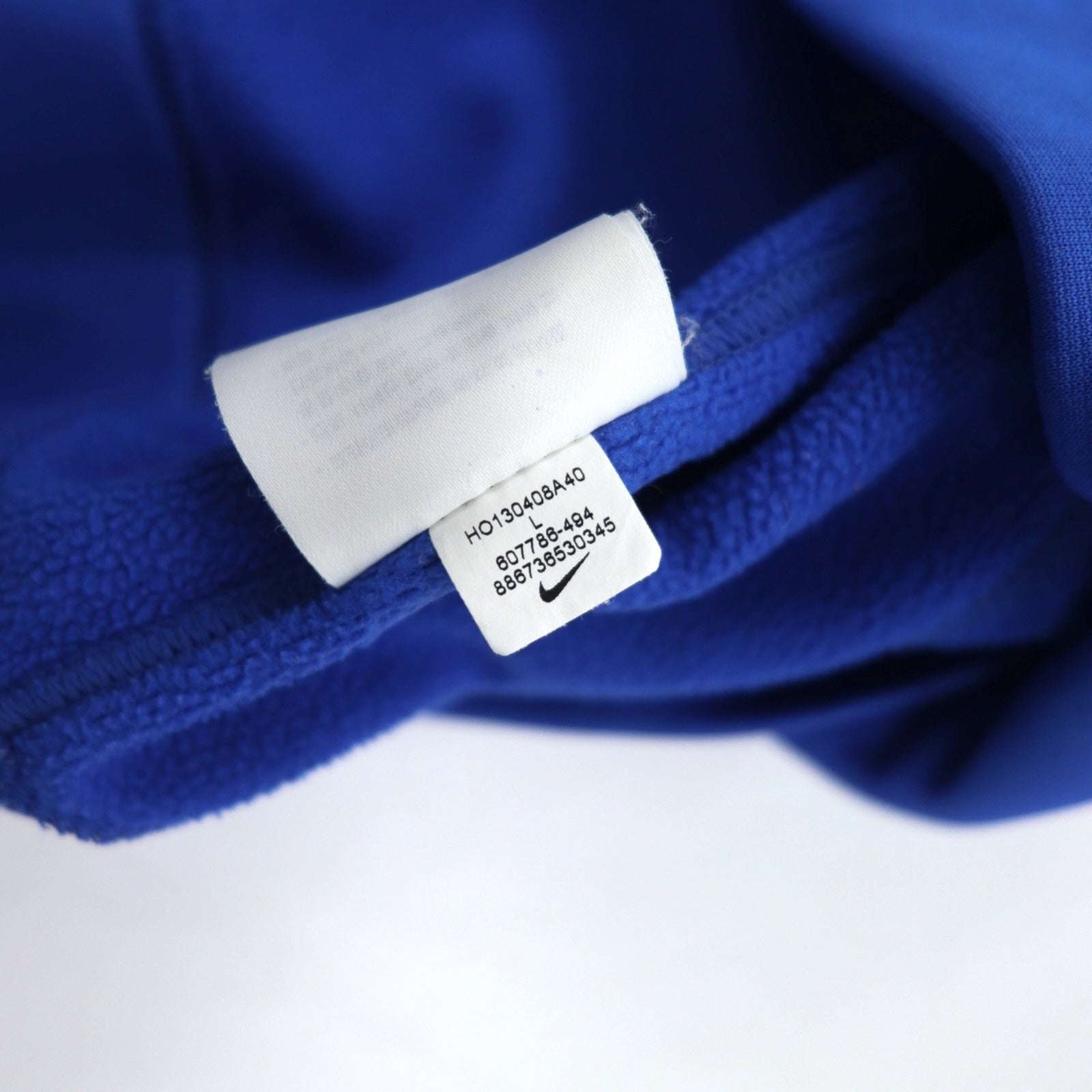 NIKE Therma-FIT Felpa con cappuccio pullover L blu poliestere 607786-494