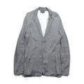 EMPORIO ARMANI シルキーニット テーラードジャケット M グレー イタリア製