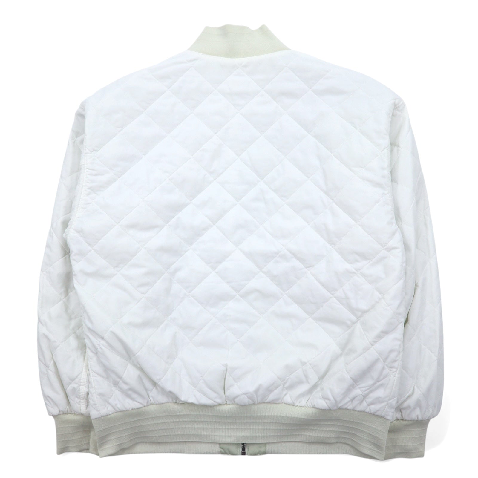 NIKE Sportswear Essential Reversibile MA-1 Giacca Varsity Bomber Giubbotto Aviatore XS Bianco Verde Nylon Trapuntato FN3168-020