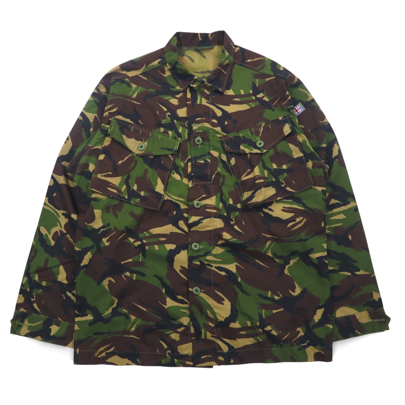 BRITISH ARMY Giacca da combattimento Esercito Britannico XXL Cachi Mimetica Woodland Militare Giacca Leggera, Woodland DP 8415-99-503-8779