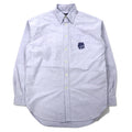 POLO RALPH LAUREN Camicia Oxford M Blu Cotone Ricamo Stemma