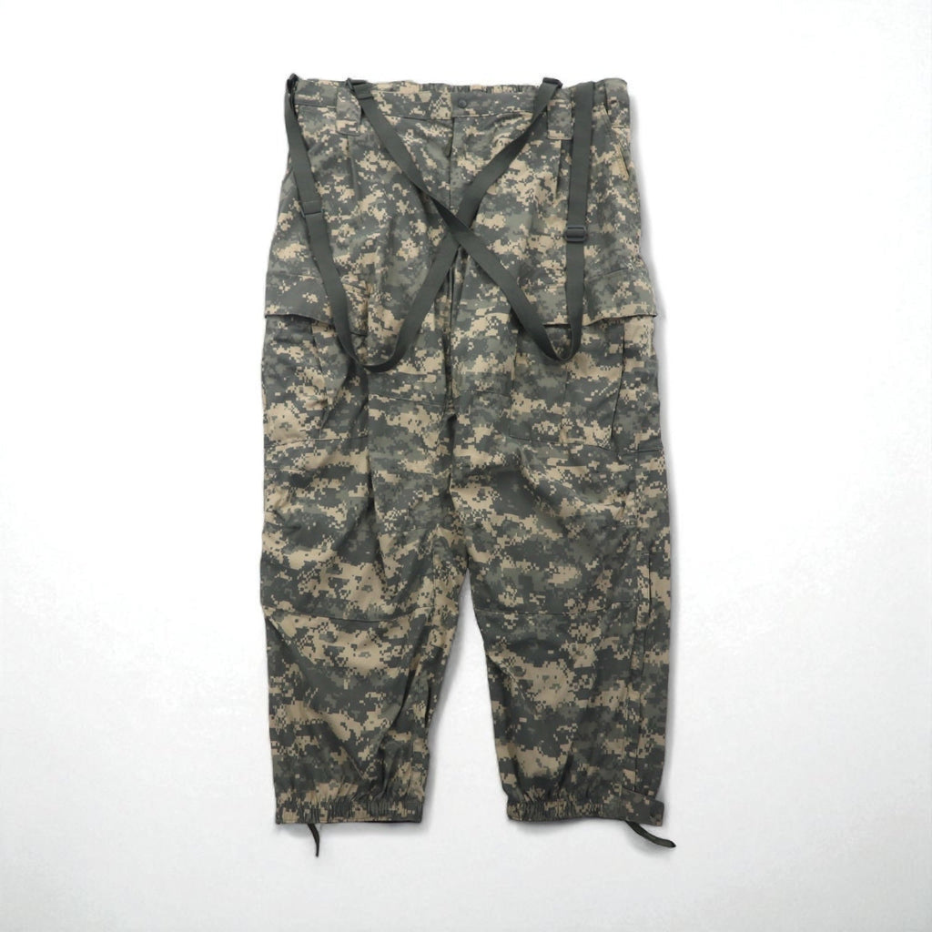 US ARMY ECWCS GEN3 LEVEL5 ソフトシェル カーゴパンツ XL ナイロン 防水 サスペンダー付 ドローコード 8415-01-538-6875 デジタルカモ