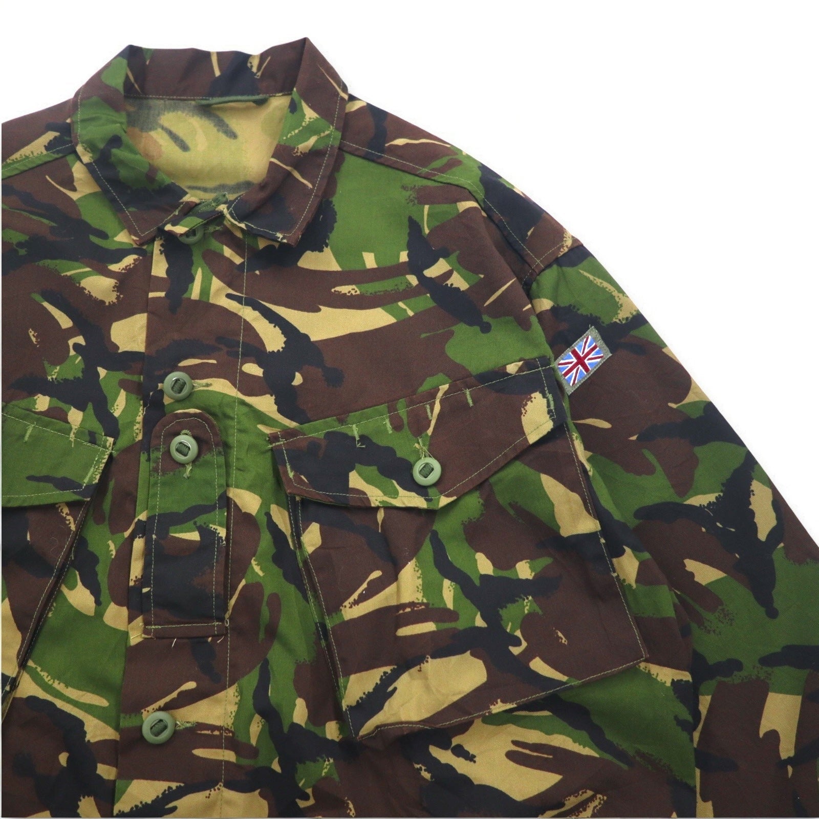 BRITISH ARMY Giacca da combattimento Esercito Britannico XXL Cachi Mimetica Woodland Militare Giacca Leggera, Woodland DP 8415-99-503-8779