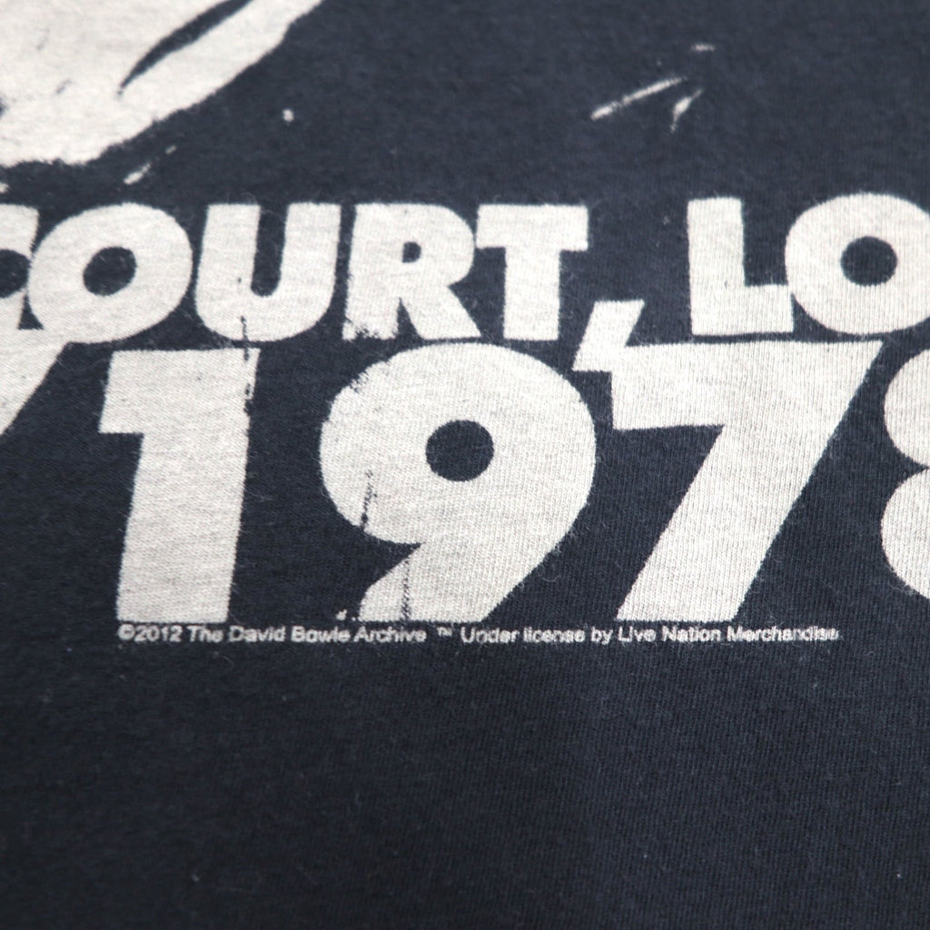 DAVID BOWIE David Bowie Rock Artista Band T-Shirt XL Nero Cotone In Memoria HEROES EARLS COURT