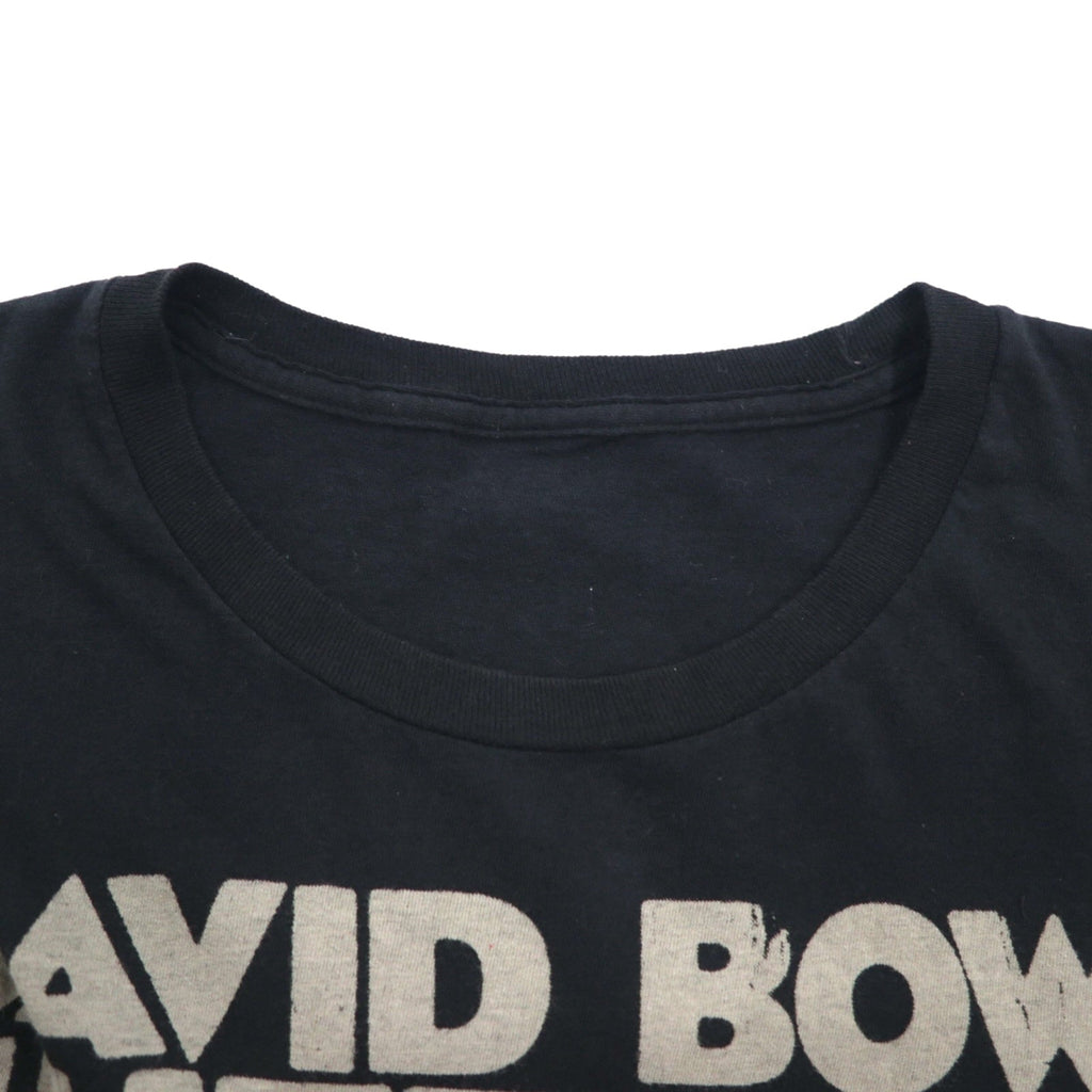 DAVID BOWIE David Bowie Rock Artista Band T-Shirt XL Nero Cotone In Memoria HEROES EARLS COURT