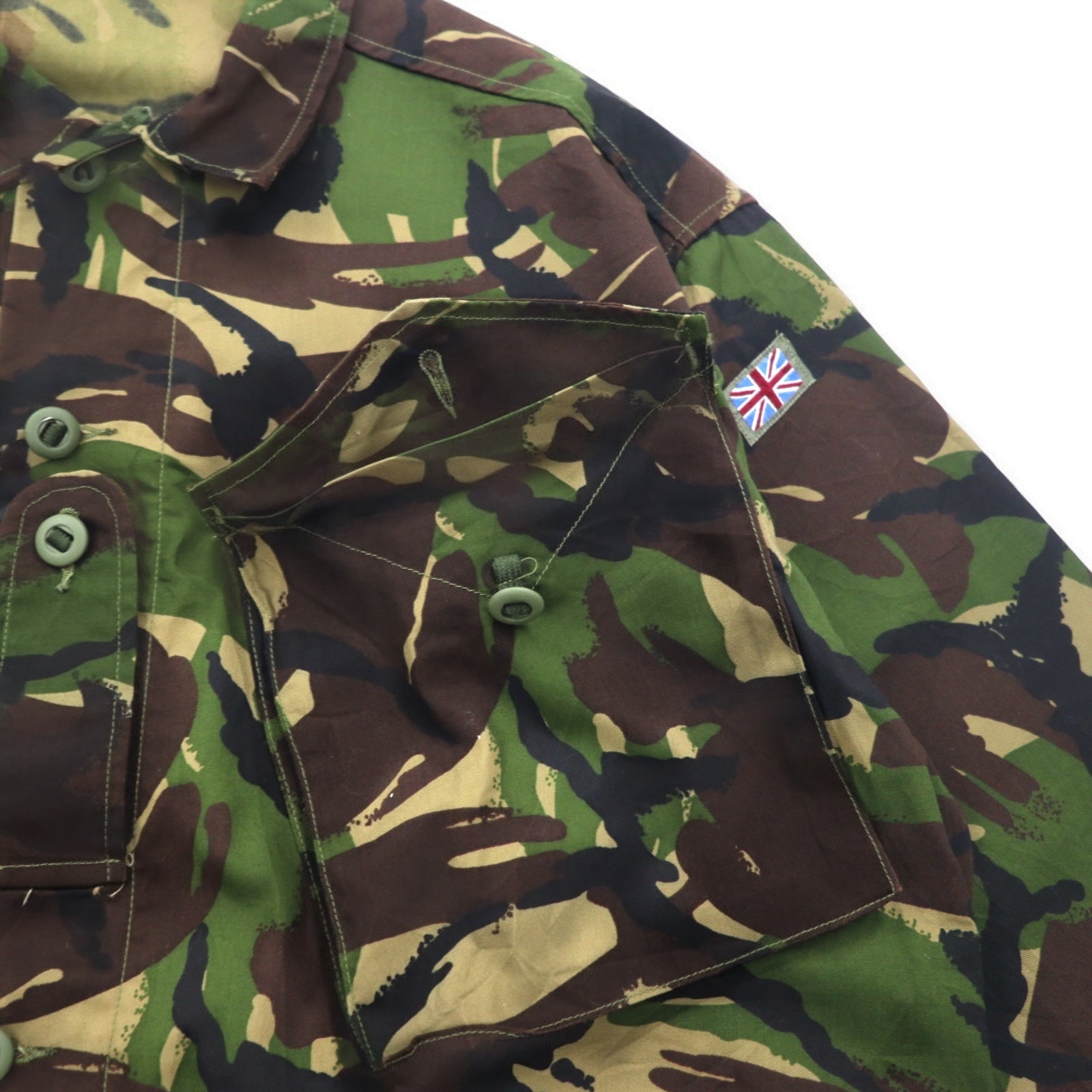 BRITISH ARMY Giacca da combattimento Esercito Britannico XXL Cachi Mimetica Woodland Militare Giacca Leggera, Woodland DP 8415-99-503-8779