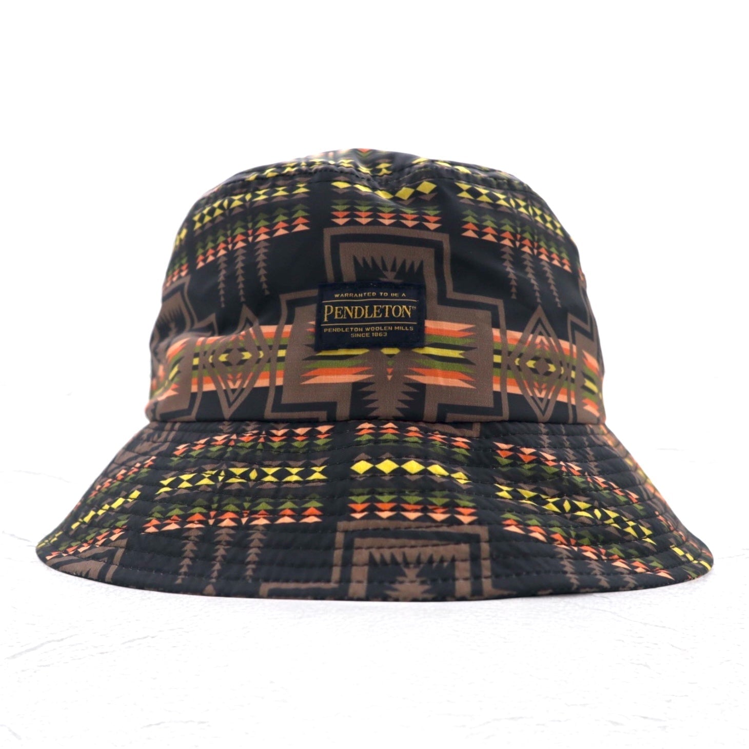 PENDLETON Cappello a secchiello FREE Nero Fantasia Stampa geometrica Nativi Poliestere Idrorepellente ECOPET HAT