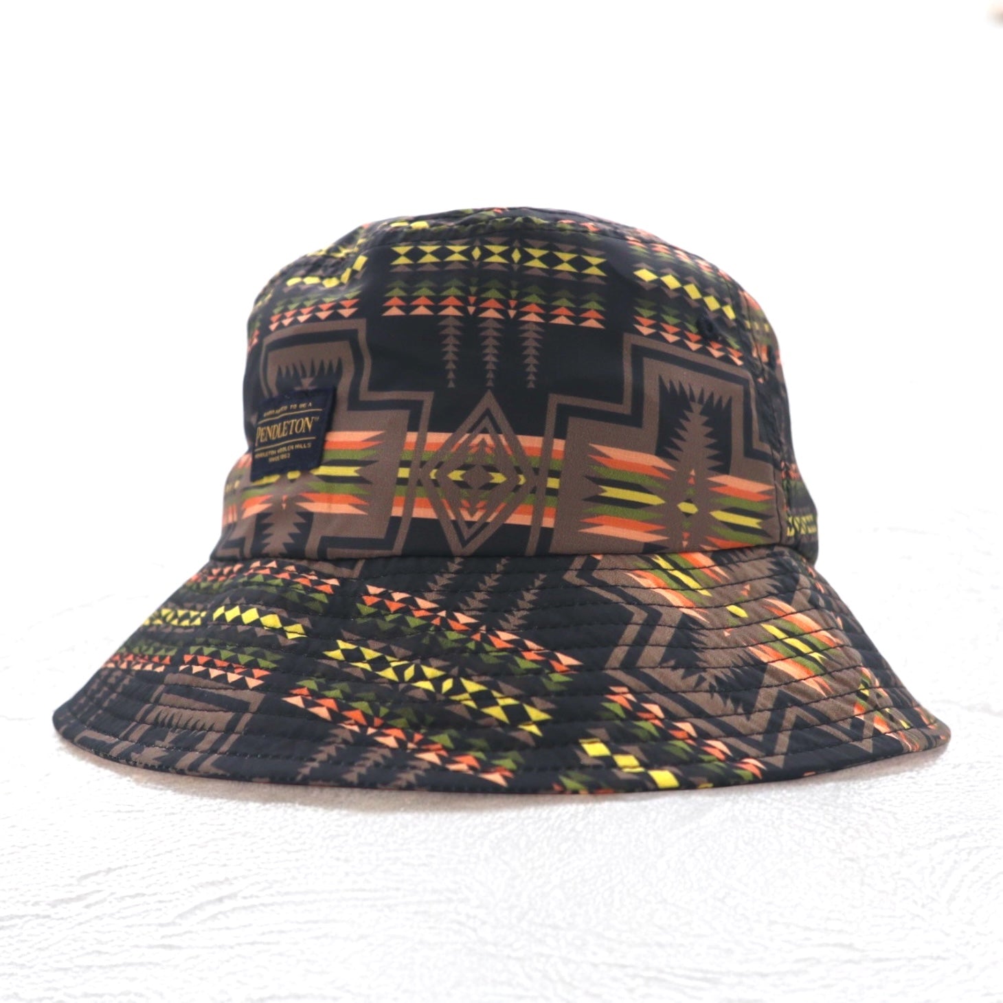PENDLETON Cappello a secchiello FREE Nero Fantasia Stampa geometrica Nativi Poliestere Idrorepellente ECOPET HAT