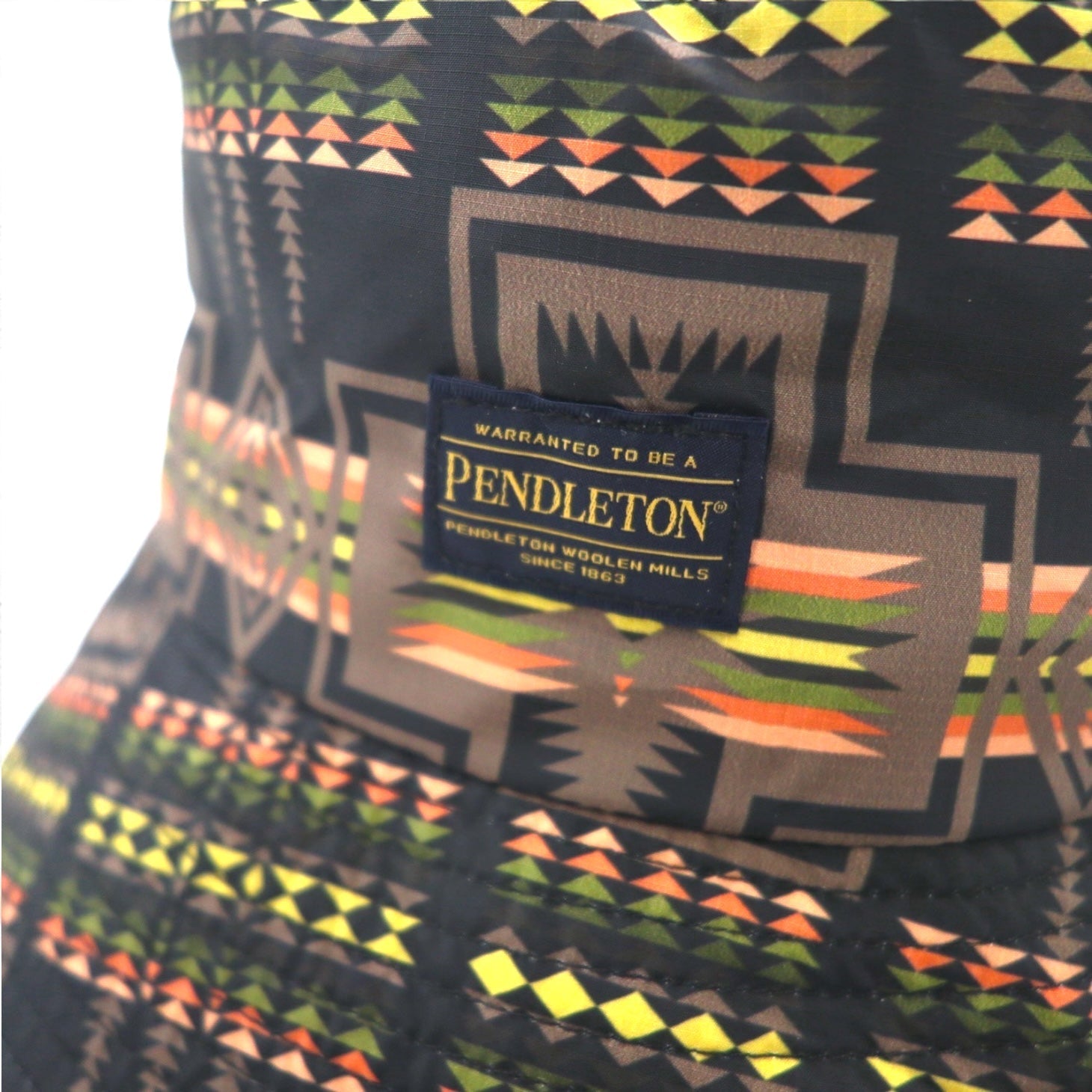 PENDLETON Cappello a secchiello FREE Nero Fantasia Stampa geometrica Nativi Poliestere Idrorepellente ECOPET HAT