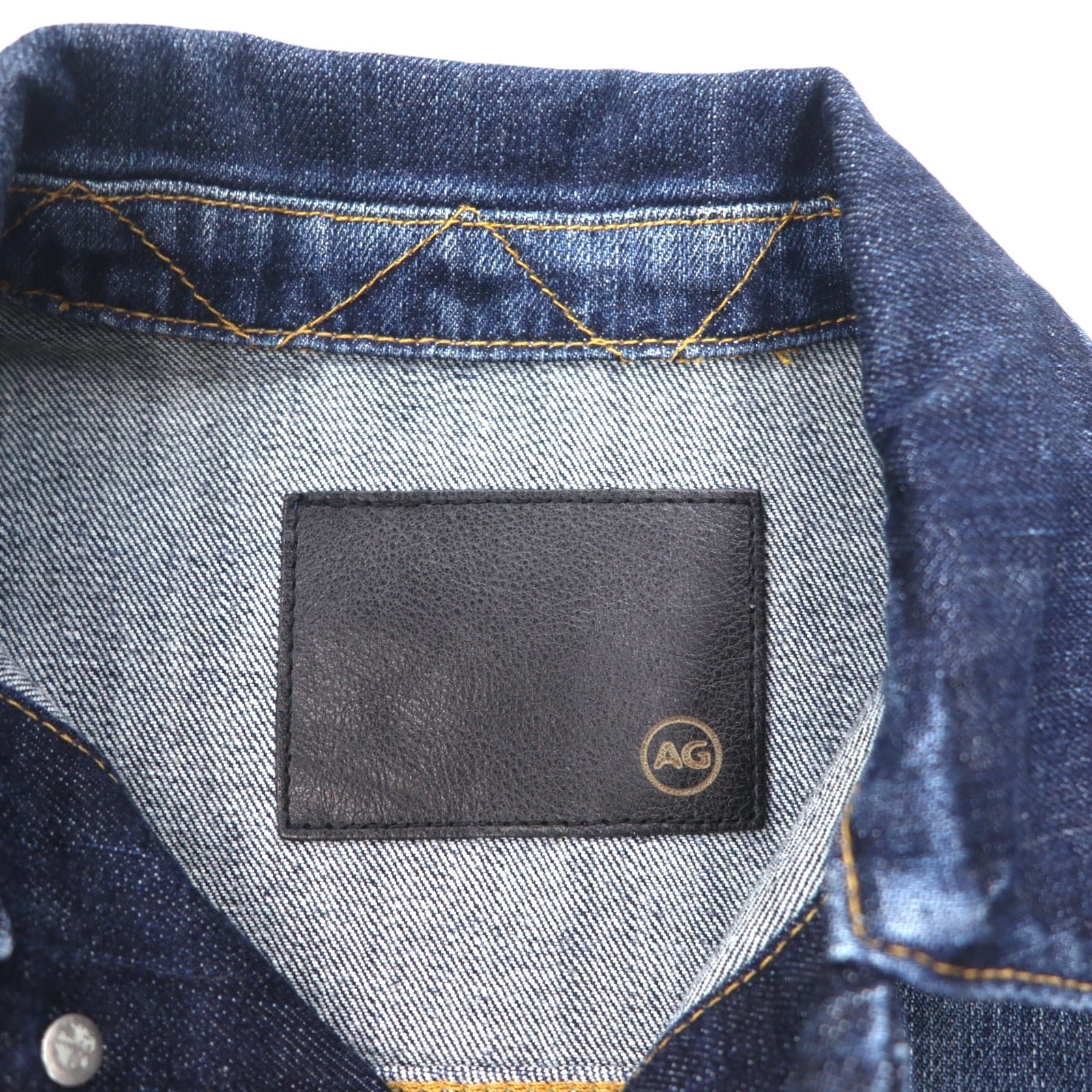AG ( ADRIANO GOLDSCHMIED ) Giacca di jeans S indaco blu cotone