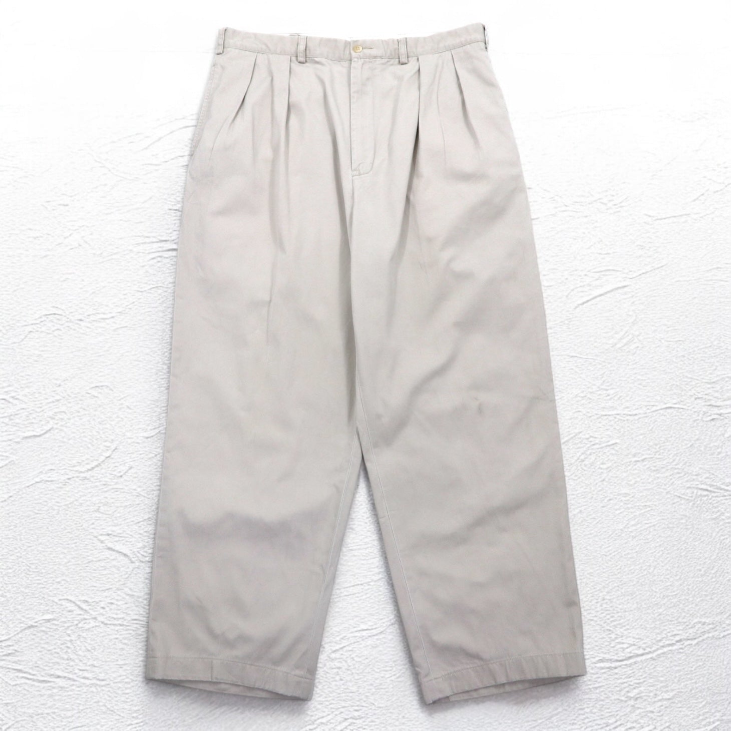 Polo by Ralph Lauren anni '90 Polo Chino pantaloni chino a pieghe larghi L beige ANDREW PANT