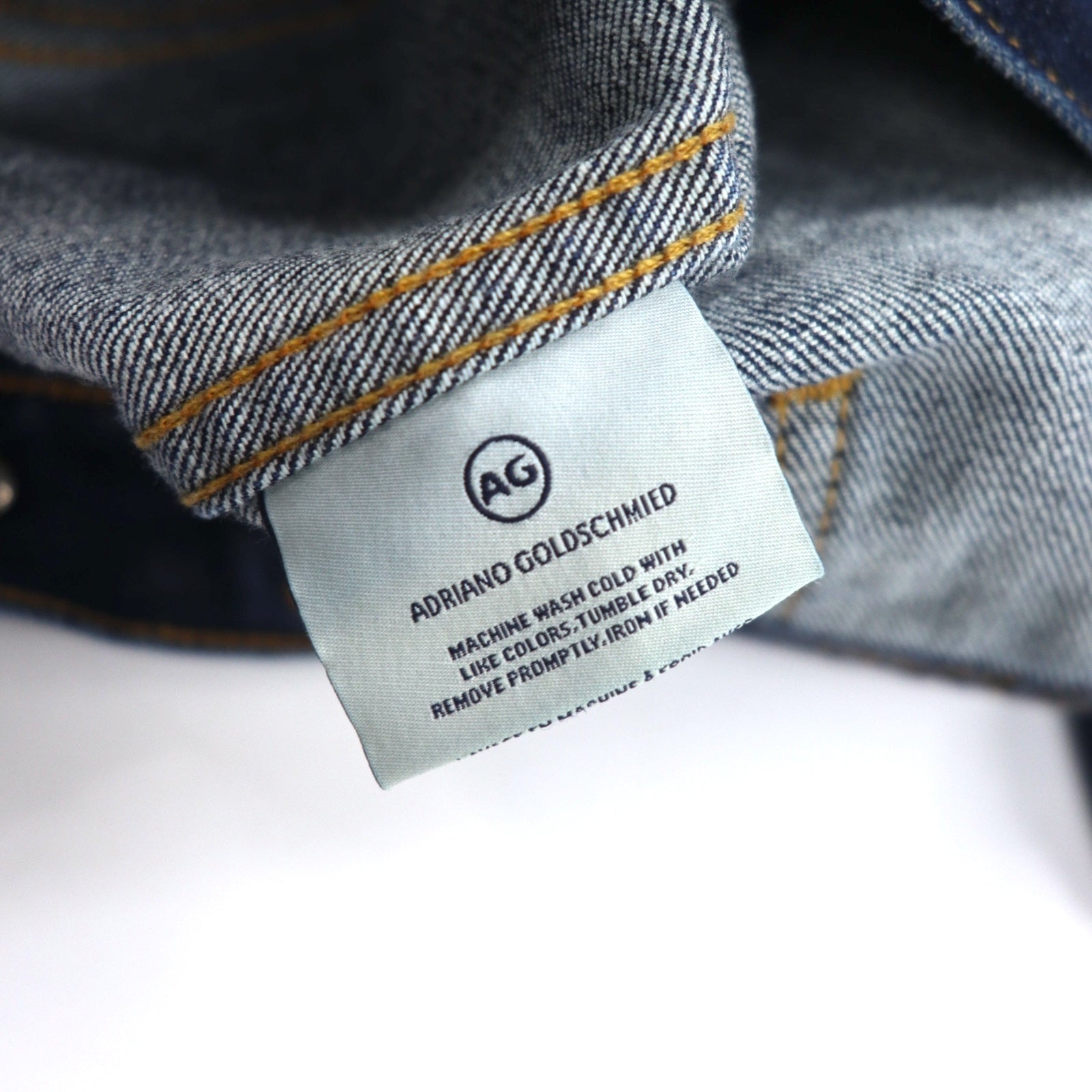 AG ( ADRIANO GOLDSCHMIED ) Giacca di jeans S indaco blu cotone