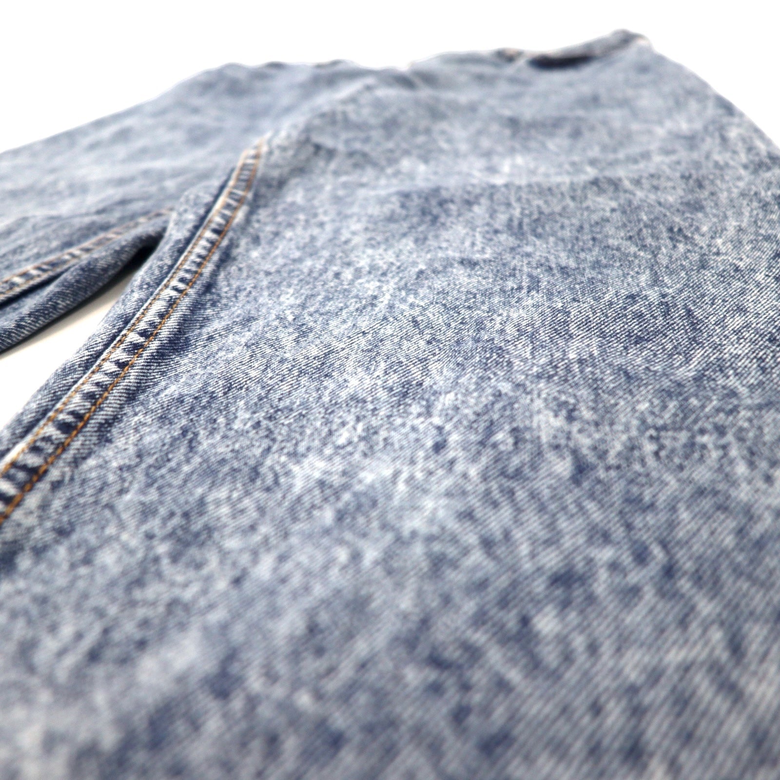 Levi's USA 80s Orange Tab Chemical Wash Jeans Affusolati 36 Blu Cotone Chiusura a zip 40550-0209