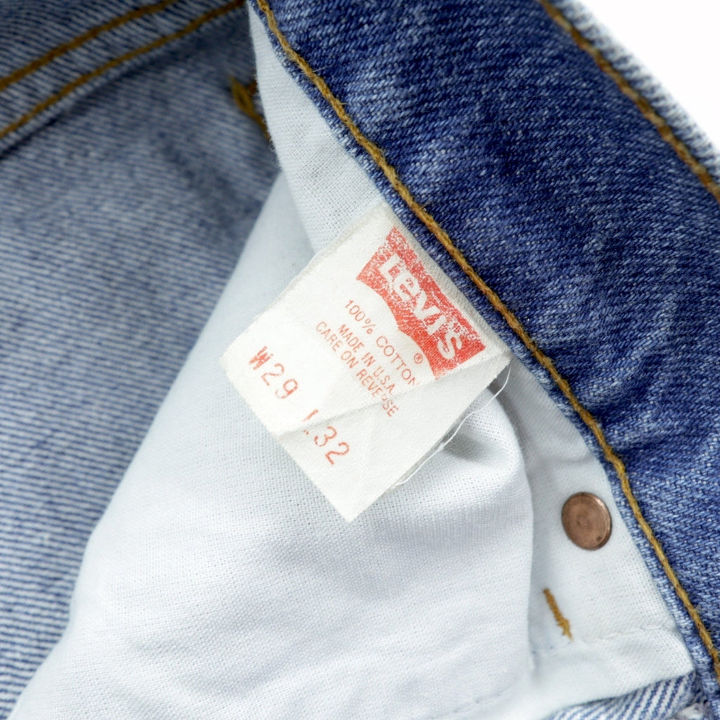 Levi's 90年代 USA製 610 テーパード デニムパンツ ジーンズ S インディゴ 610-0217 ボタン裏525