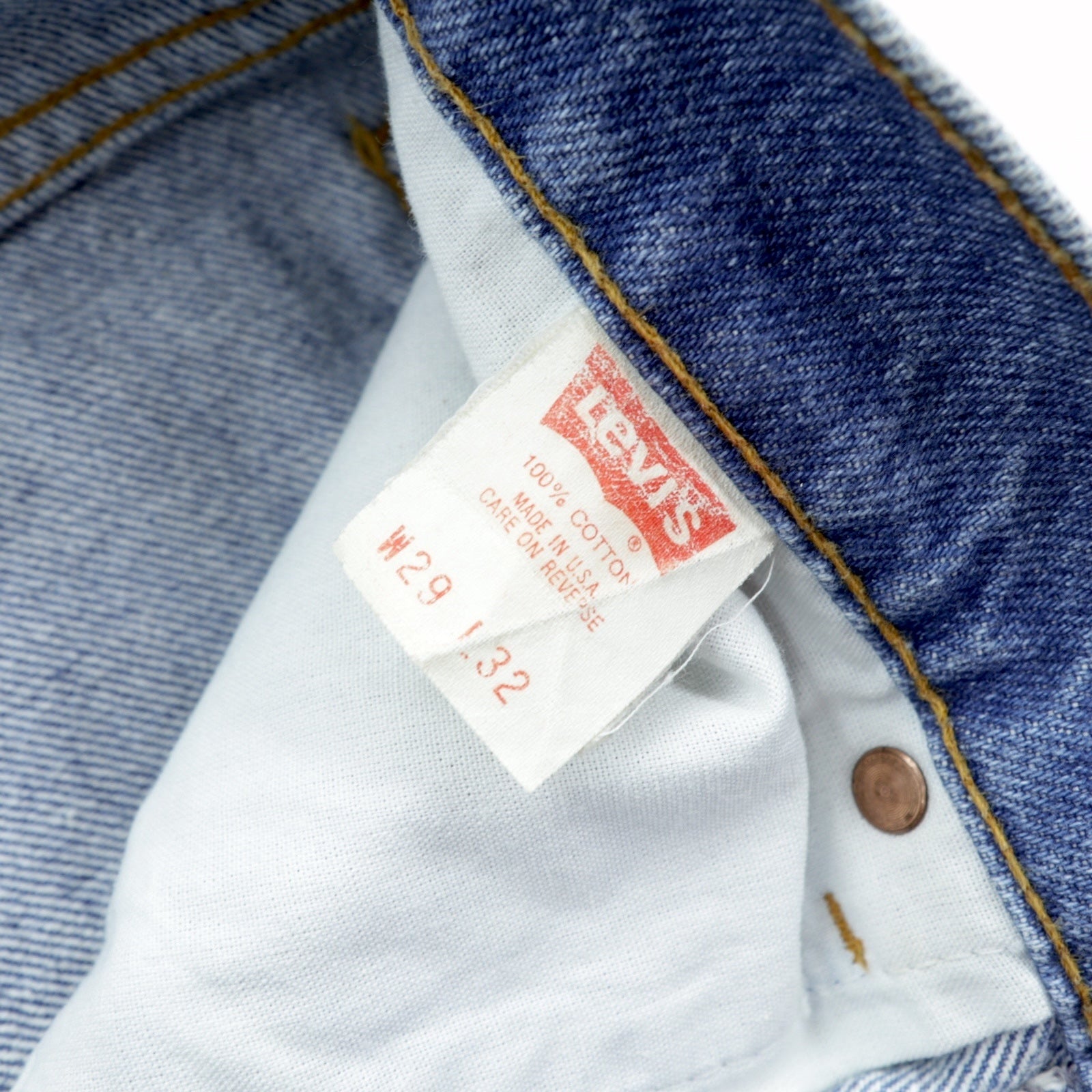Levi's 90年代 USA製 610 テーパード デニムパンツ ジーンズ S インディゴ 610-0217 ボタン裏525
